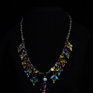 Gold Multicolor Semi Precious