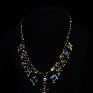 Gold Multicolor Semi Precious