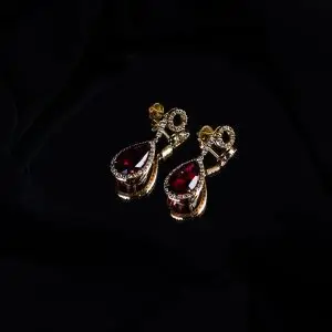 Garnet and Yellow Gold